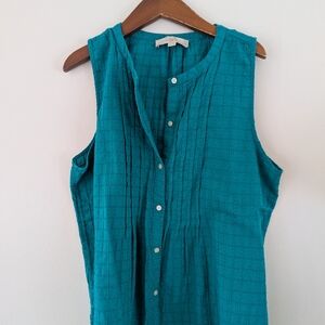 LOFT Teal Sleeveless Women's Top